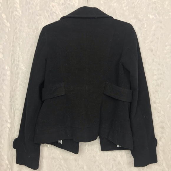Anthropologie Tulle black blazer coat lined medium - Picture 4 of 5